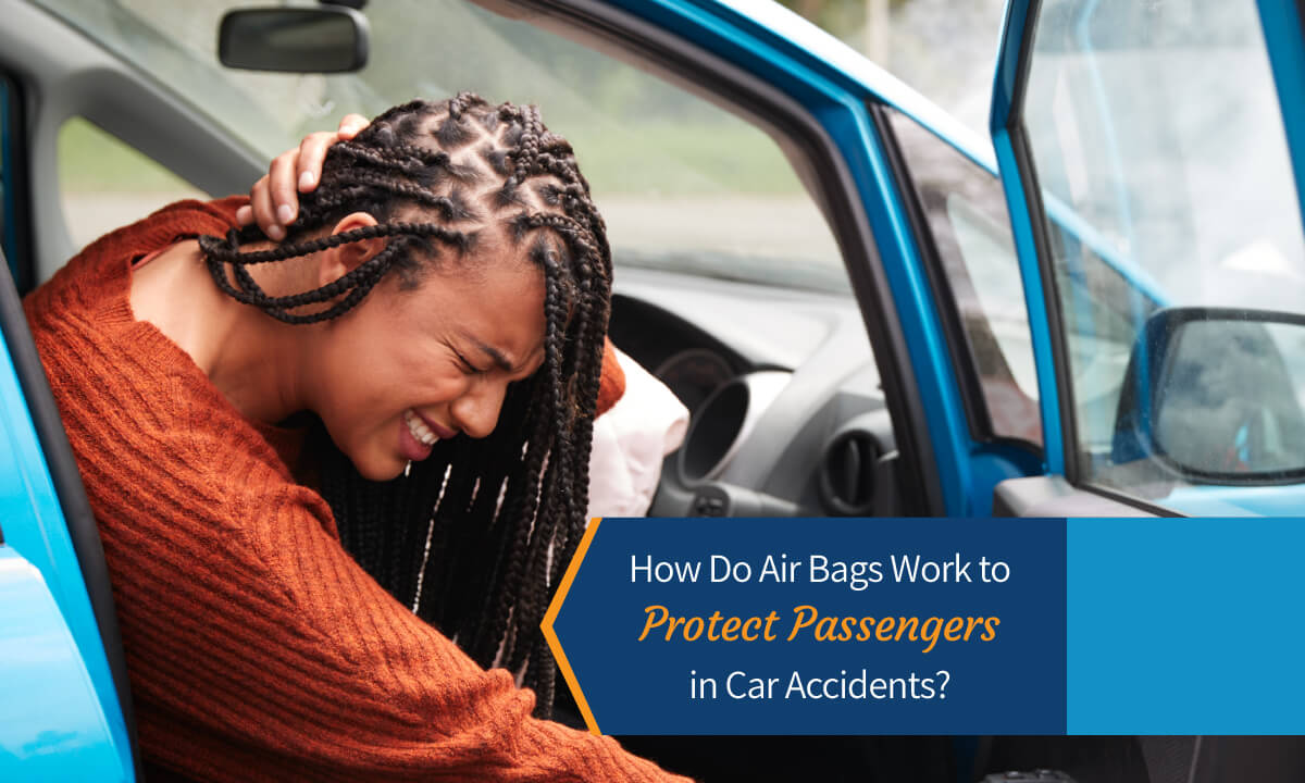 How do air bags work to protect passengers in car accidents