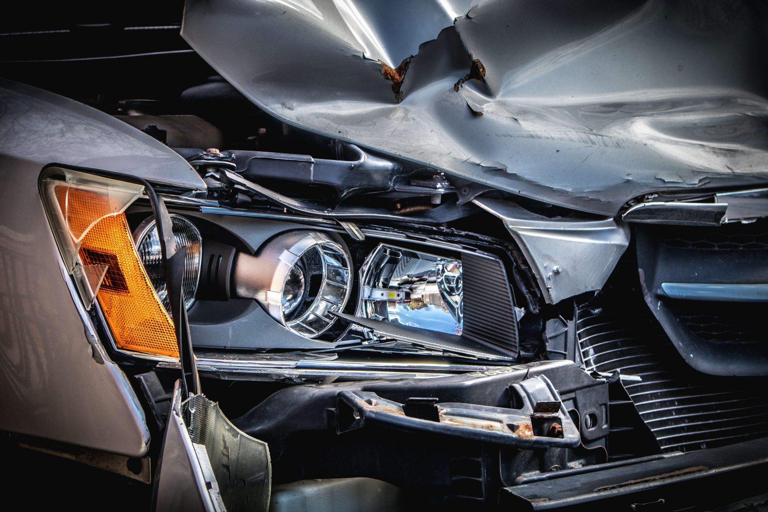 front end car damage