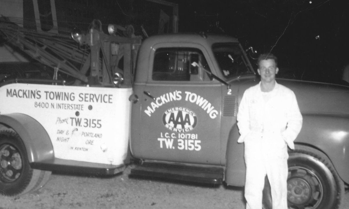 Mackins - old picture of mackins truck