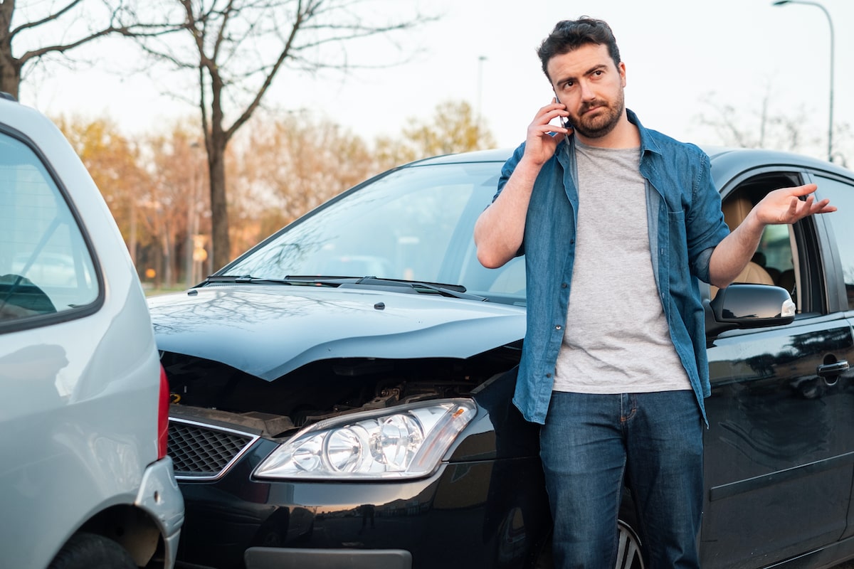 man whose car was hit while parked on the street