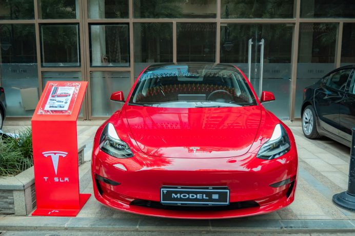red tesla