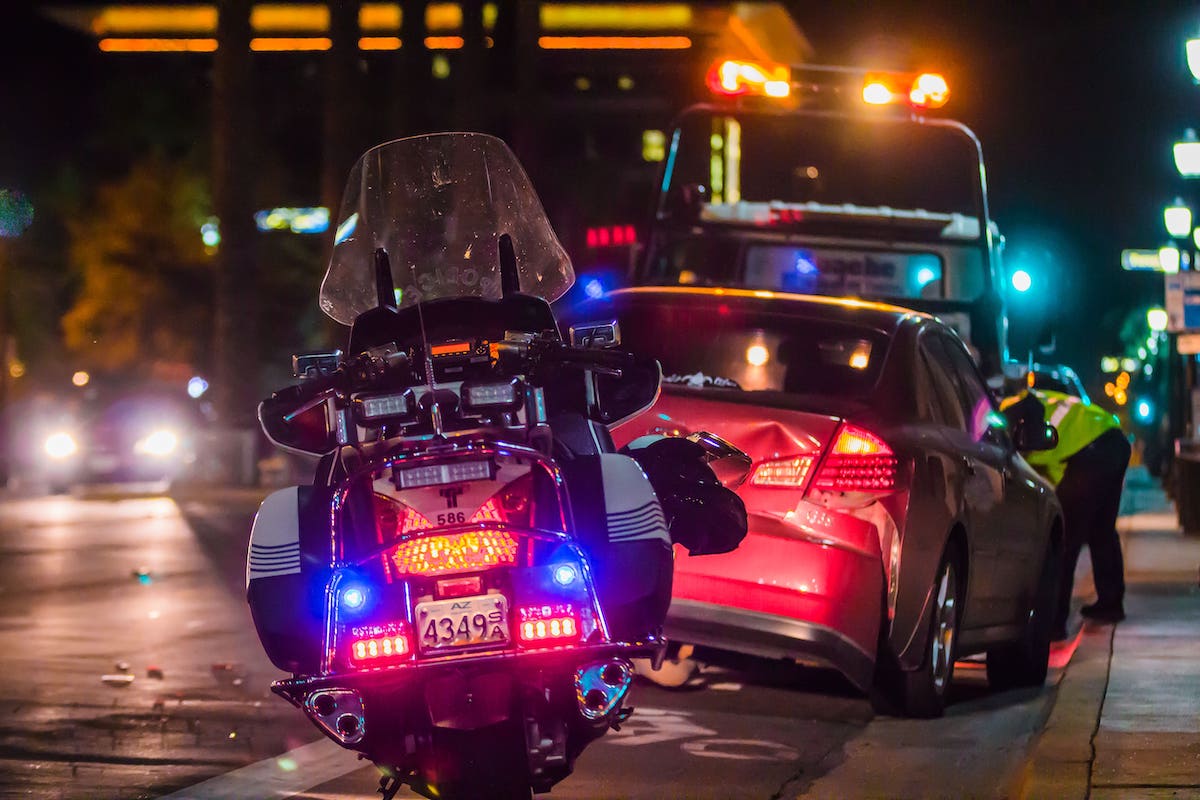 police responding to scene after an accident