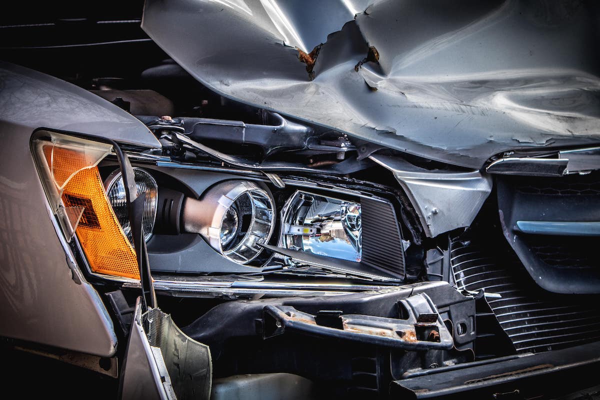 vehicle damaged after an accident in need of repair estimate
